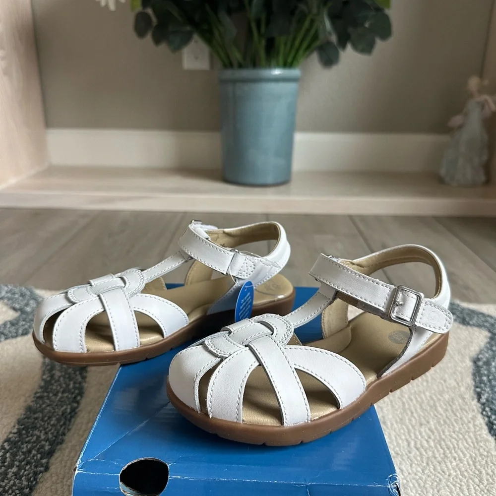 BNIB Stride Rite White Sandals sz 12.5 - Picture 7 of 10